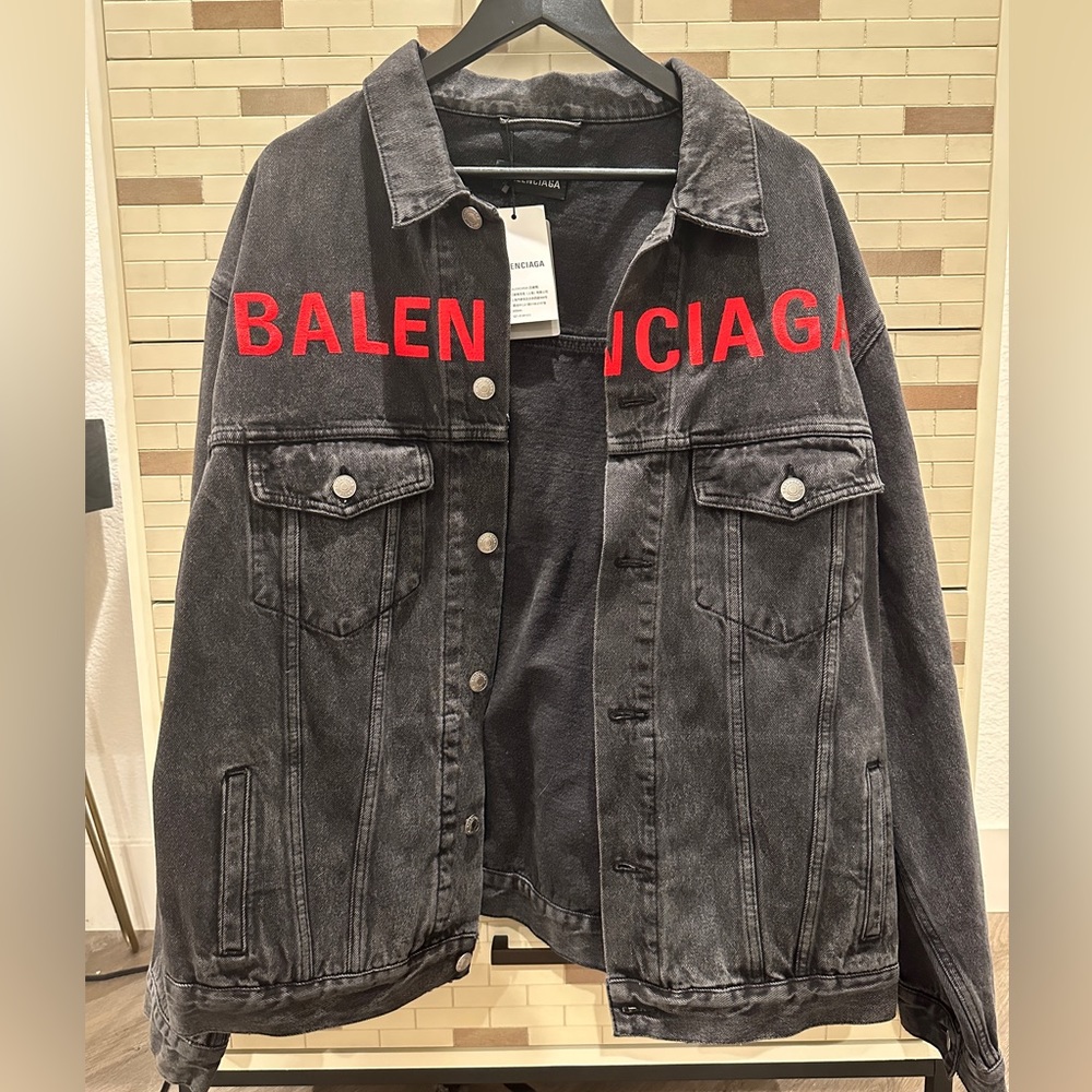 NWT Oversized Men’s Balenciaga Denim Jacket size IT 50
